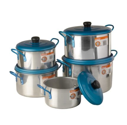 Juego de ollas de aluminio