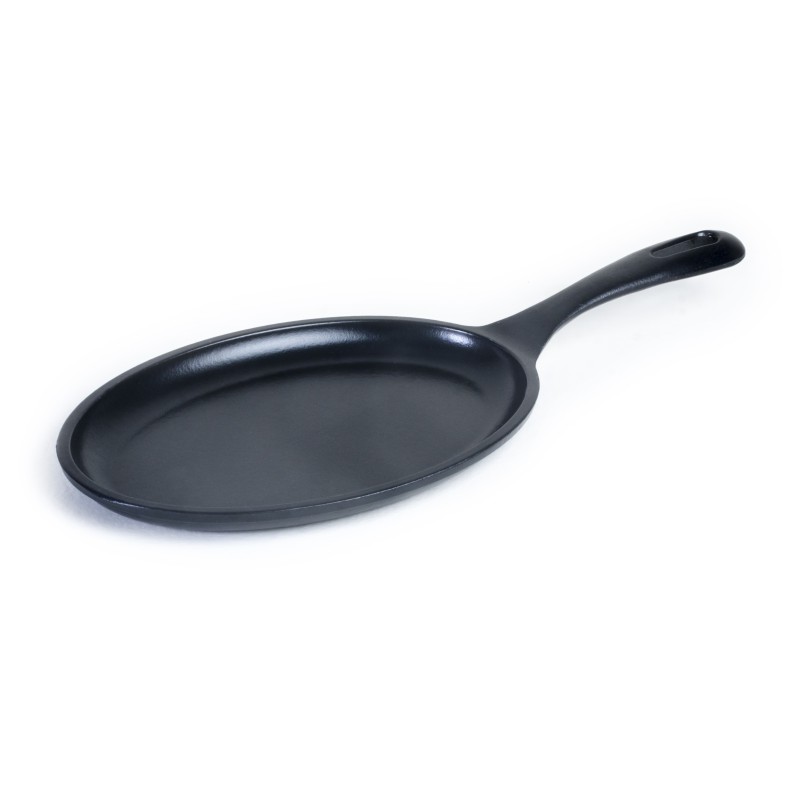 22 Sartén Fajita Ovalado Esmalte Negro Mate - Image 1