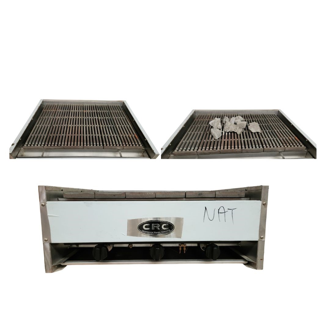 8885030066 PARRILLA 34 P CRC C/ROCA VOLCANICA GAS NATURAL ACERO INOX CRC34CR - Image 1